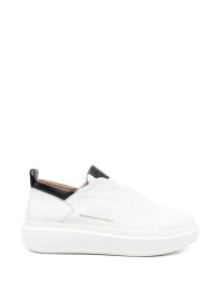 Alexander smith wembley slip-on leren sneakers - wit