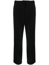 Hermès pre-owned wollen straight broek - zwart