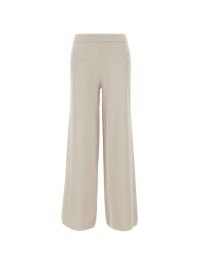 Kangra ribbed-edge palazzo pants - beige