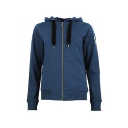 Katoenen sweater met rits voor dames peak mountain french terry