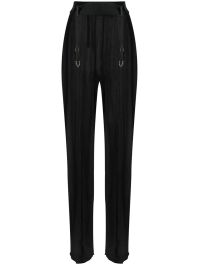 Maison close broek met logoprint - zwart
