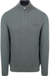 Mcgregor half zip trui merino blend structure groen