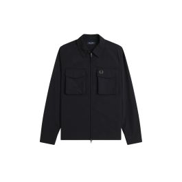 Overshirt met zak in ripstop fred perry