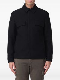 Premiata flap-pocket overshirt - zwart