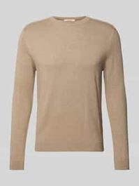 Selected men heren truien & vesten slhberg crew neck noos - khaki - maat xxl