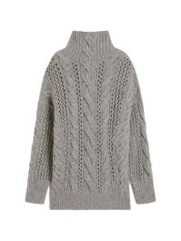 Sportmax kabelgebreide trui - grijs