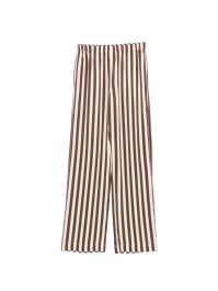 Stine goya gestreepte palazzo broek - beige