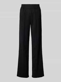 Stoffen broek met bandplooien, model 'poptrash'