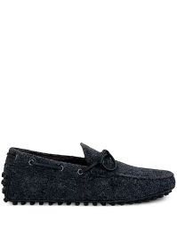 Tod's vilten bootschoenen met striksluiting - grijs