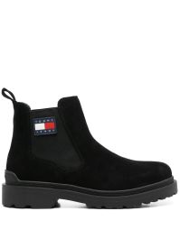 Tommy jeans suède chelsea laarzen - zwart