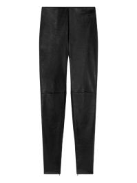 Versace broek met leren vlak - zwart
